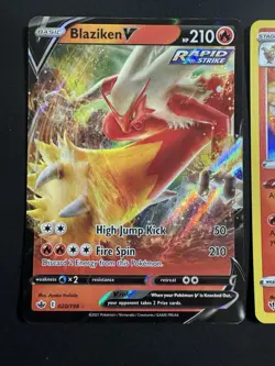 Pokemon Card Lot Blaziken V Holo Chilling Reign Dark Ablaze DR LP-NM 3 Cards - Image 2