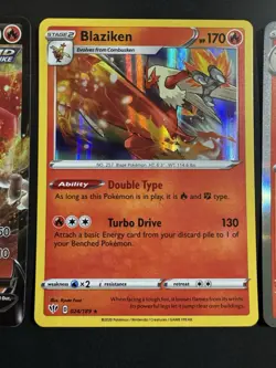 Pokemon Card Lot Blaziken V Holo Chilling Reign Dark Ablaze DR LP-NM 3 Cards - Image 3