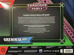 Pokemon TCG: Greninja ex Special Illustration Box Shrouded Fable New Sealed - Image 2