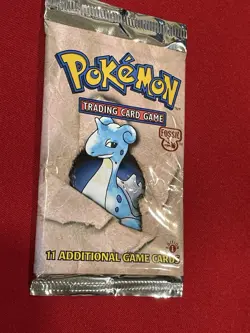 1999 Pokemon 1st Edition Fossil Booster Pack - Lapras New with defect! - Image 3