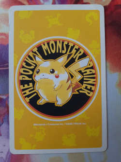 1998 Pokemon Dewgong 6 of Diamonds Yellow Pikachu Playing Card Heavily Played - Image 2