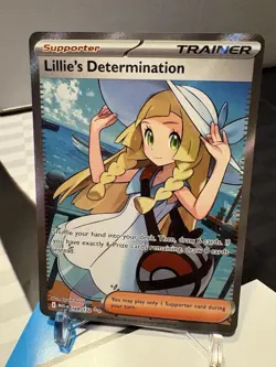 Pokemon TCG Lillie's Determination 169/132 ME01: Mega Evolution UR Holo ENG - Image 1