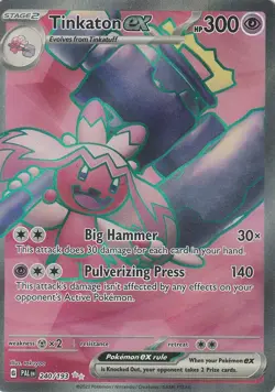 Pokemon TCG Tinkaton ex - 240/193 - SV02: Paldea Evolved (PAL) Near Mint NM - Image 1