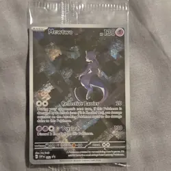 Mewtwo 052 SV: Scarlet & Violet Black Star Promo Card Holo Sealed Pokemon - Image 1