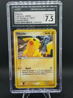 PIKACHU 13/17 POP SERIES 4 HOLO POKEMON CGC 7.5 NM+ - Image 1