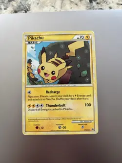 Pokemon Pikachu HGSS03 Promo Holo Basic 70HP English Card - Image 1