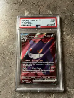 2024 POKEMON TEF EN-TEMPORAL FORCES ULTRA RARE #193 GENGAR EX PSA 9 - Image 1