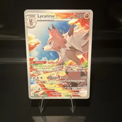 Pokemon TCG Lycanroc Illustration Rare Card Journey Together 166/159 - Image 1
