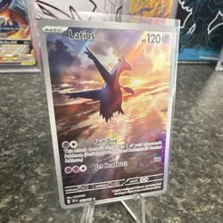 Pokemon TCG Latios Illustration Rare Holo 203/191 Sv08 Surging Sparks HP120 - Image 2
