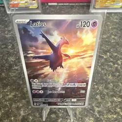 Pokemon TCG Latios Illustration Rare Holo 203/191 Sv08 Surging Sparks HP120 - Image 3