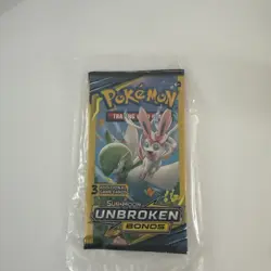 2 PACK Pokemon Card - Unbroken Bonds - 3 Card Booster Pack - New Factory Sealed - Image 4