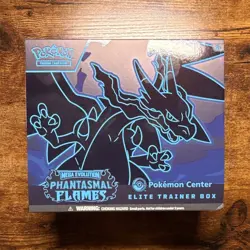 EMPTY Pokemon Center Phantasmal Flames Elite Trainer Box Charizard EN - Image 1