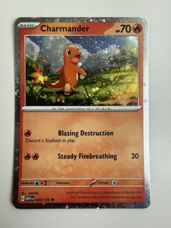 Charmander 004/165 Scarlet & Violet 151 Cosmos Holo Rare Pokemon Card NM - Image 1