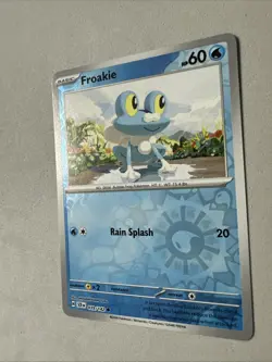Pokemon TCG * SV Stellar Crown * 39/142 Froakie * REVERSE HOLO COMMON * FRESH PK - Image 2