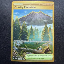 Pokemon TCG Gravity Mountain 250/191 Hyper Rare Gold Surging Sparks Near Mint NM - Image 1