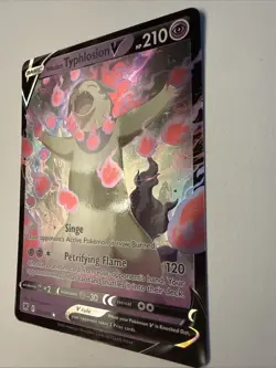 Hisuian Typhlosion V 53/189 Full Art 2022 Pokemon Astral Radiance Holo Rare Card - Image 3