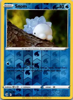 Snom 084/264 Common Fusion Strike Pokemon Reverse Holo Near Mint - Image 1