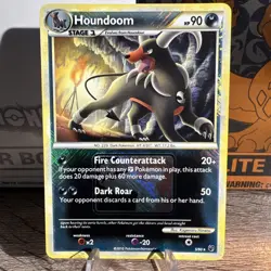 Houndoom 5/90 Undaunted League Promo Reverse Holo Rare Pokemon Card Near Mint 1A - Image 1