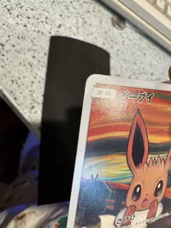 Pokemon Eevee Scream Munch Retrospective JPN Full Art Promo 287/SM-P Authentic - Image 4