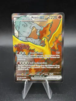 Pokemon TCG Team Rocket's Moltres ex 208/182 Destined Rivals holo STAMPED NM HU3 - Image 1