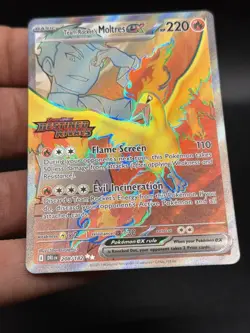 Pokemon TCG Team Rocket's Moltres ex 208/182 Destined Rivals holo STAMPED NM HU3 - Image 2