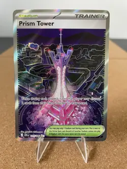 Prism Tower 111/086 Me04: Chaos Rising Holo NM Pack Fresh Pokemon TCG 2026 - Image 1
