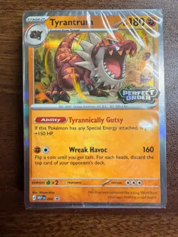 Tyrantrum MEP 066 Pokemon TCG Perfect Order Build and Battle Stamped Sealed Deck - Image 1