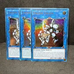 3x Yugioh Encode Talker SDCL-EN041 Ultra Rare - NM 💎 - Image 1
