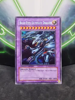 Yugioh Blue-Eyes Ultimate Dragon RP01-EN000 Secret Rare MP - Image 1