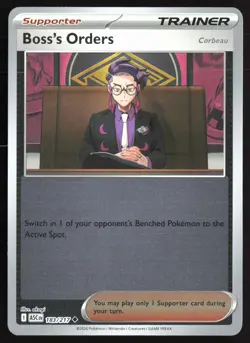 Pokemon Boss's Orders [Corbeau] - Reverse Holo ME: Ascended Heroes 183/217 NM - Image 1