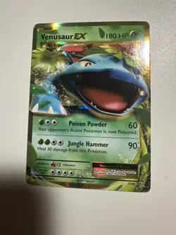 Venusaur EX 180 HP Holographic Pokemon Card 1/108 - Image 3