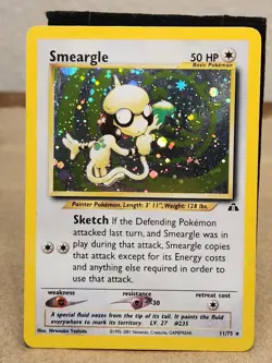 Smeargle Pokemon 2001 Neo Discovery Unlimited Holo Rare 11/75 MP - Image 1