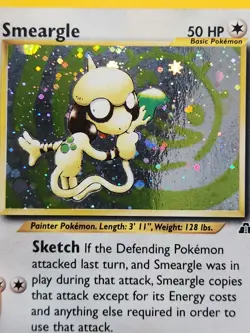 Smeargle Pokemon 2001 Neo Discovery Unlimited Holo Rare 11/75 MP - Image 4