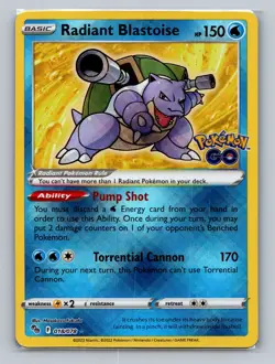 Pokemon GO #018/078 Radiant Blastoise - Image 1
