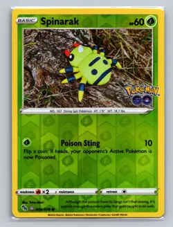 Pokemon GO #006/078 Spinarak (Peelable Ditto) - Image 1
