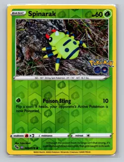 Pokemon GO #006/078 Spinarak (Peelable Ditto) - Image 1