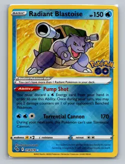 Pokemon GO #018/078 Radiant Blastoise - Image 1