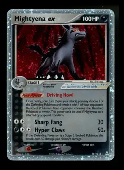 Mightyena ex 101/110 EX Holon Phantoms 2006 Holo Rare Pokemon Card TCG - Image 1