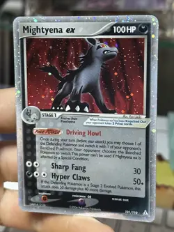 Mightyena ex 101/110 EX Holon Phantoms 2006 Holo Rare Pokemon Card TCG - Image 4