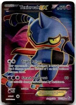 Toxicroak EX 102/106 Holo Ultra Rare Flashfire Moderately Played - Image 1