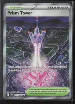 Prism Tower 111/086 Ultra Rare Chaos Rising Pokemon Holo Near Mint - Image 1