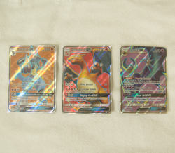 Pokemon Charizard SM60 Lucario 122/131 Lunala 141/149 GX Full Art Bundle - Image 1