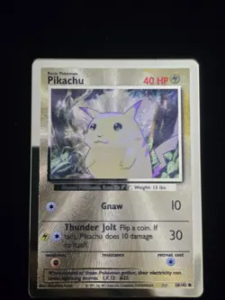 Pokemon TCG Celebrations UPC Pikachu Gold Metal Card 58/102 25th Anniversary - Image 1