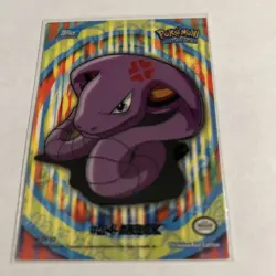 2000 POKEMON TOPPS SERIES 2, STICK-ON CARD #4 OF 10 ARBOK - Image 1
