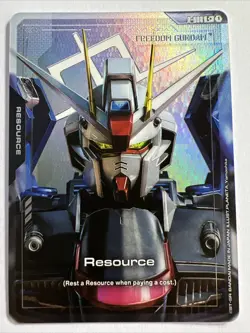 Freedom Gundam Resource Foil C+ R-008 Newtype Rising Gundam Card Game - Image 1