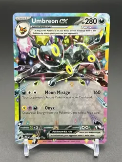 Pokemon TCG Umbreon ex 060/131 Prismatic Evolutions Double Rare Holo 280HP - Image 1