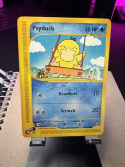 Psyduck 104/147 Aquapolis Pokemon Card WOTC Vintage NM Condition - Image 1