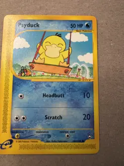 Psyduck 104/147 Aquapolis Pokemon Card WOTC Vintage NM Condition - Image 4