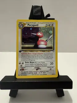 Pokemon TCG Porygon2 Neo Revelation 1st Edition Holo Rare 12/64 LP - Image 1