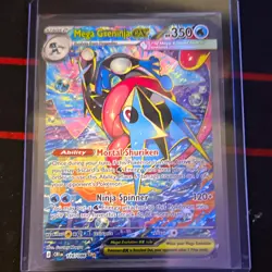 Pokemon Mega Greninja EX 116/086 XY BREAKpoint Secret Rare Full Art Holo - Image 1